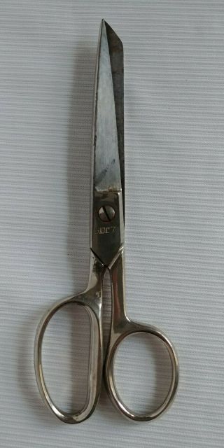 Vintage 510c7 Hot Dropped Forged Steel 7 " Long Scissors Made In Italy