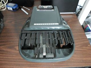 Vintage Stenograph Reporter Model Shorthand Machine W/ Case
