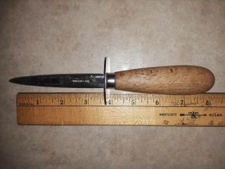 Vintage Japan Stainless Steel Clam Oyster Wood Handle Knife 3 3/4 Blade