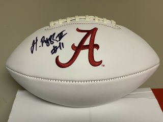Henry Ruggs Iii Signed Alabama Crimson Tide Logo Football W/ Jsa