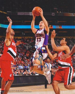 Steve Nash Signed 8x10 Photo Phoenix Suns Autographed B
