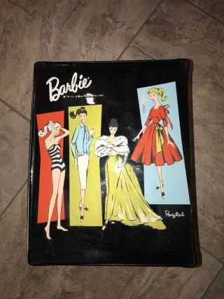 Vintage 1961 Barbie Doll And Case With 10 Accesories