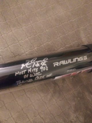 Mark Grace Autographed Full Size Rawlings Baseball Bat With Inscription With