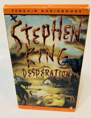 Vintage 1996 Desperation Audiobook Cassette,  Kathy Bates Stephen King Abridged