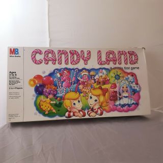 (read Desc. ) Vintage 1984 Candy Land Vintage Childrens Board Game Milton Bradley