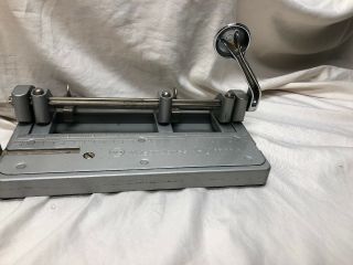 Vintage Wilson & Jones Hummer Three Hole Punch Office Collectible Made In Usa
