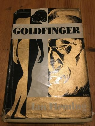 Goldfinger By Ian Fleming Book Club 1st Edition 1959 James Bond With Dust Jacket