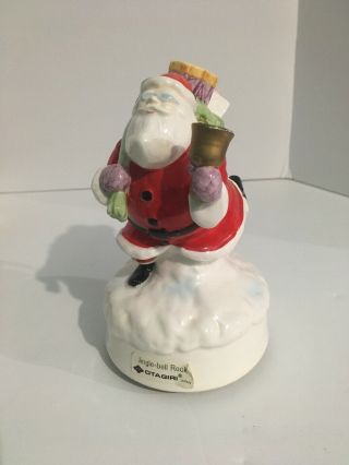 Vintage Christmas Santa Claus Music Box Otagiri Co.  Japan Jingle Bell Rock 6”