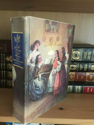 Vintage Book Little Women Illustrated Jr Library Louisa May Alcott 1985 Blue Edg