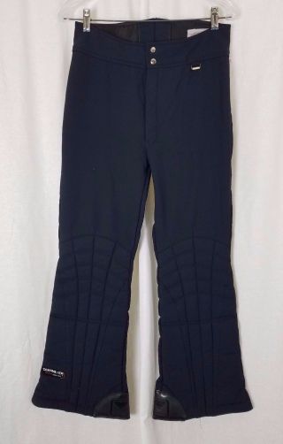 Vintage Obermeyer Gore - Tex Insulated Snow Ski Snowboard Pants Black Mens 34 80s