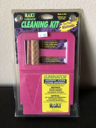 Vintage 1993 Nos Naki Eliminator Nintendo Nes Cleaning Kit