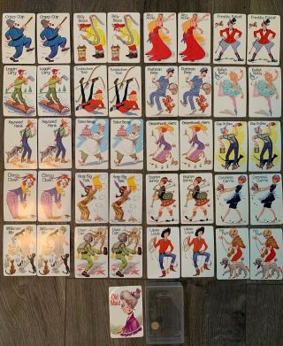 Vintage 1960 ' s Whitman Old Maid Card Game with Case 2