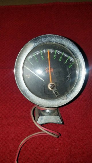 Vintage Indy Tachometer Tach 8k Gauge 3 Inch Rat Rod Patina [206]