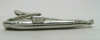 Vintage Silver Tone Hickok Submarine Tie Clasp Bar Clip Gd General Dynamics