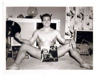 Gay: Vintage Retro Semi - Nude Male 8x10 Photograph Ed Fury In Shock E16