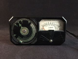 Vintage Weston Phototronic Exposure Meter Model No.  650 W/ Leather Case