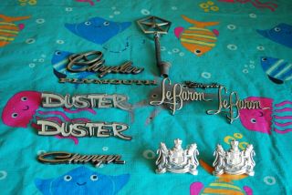 Vintage Emblems Chrysler Plymouth Duster Charger Le Baron