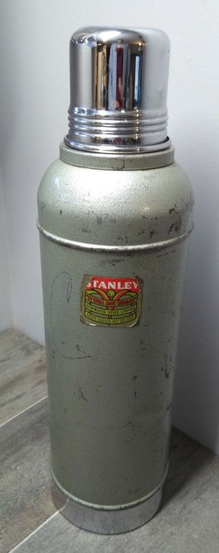 Vintage Thermos Vac N945 Stainless Steel Lined Drink Container