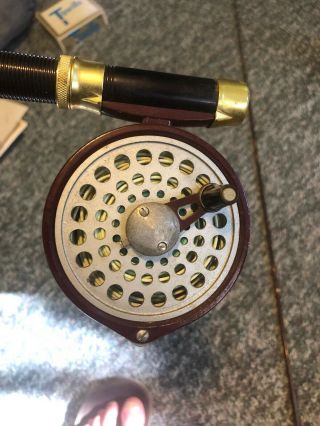 Vintage Fly Rod And Reel,  2 Pc.  Global Rod,  Unknown Manufacturer Fly Reel