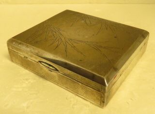 Chinese,  Asian Antique Silver Box With Maker’s Mark
