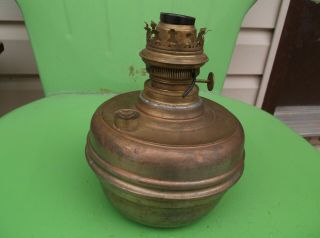 Vintage Brass Oil Lamp Converted To Electric.