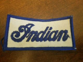 A Vintage Indian Motorcycles Dealer Service Sewn On Patch Nos