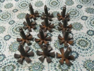 12 Vintage Herters No.  84 Grapple Claw Cast Iron Decoy Weights