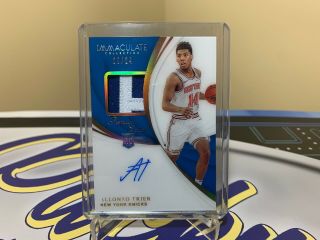 2018 - 19 Immaculate Allonzo Trier Premium Edition Fotl Rookie Patch Auto /24 Rpa