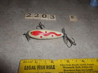 T2203 F Vintage Phillips Crippled Killer Fishing Lure Cool Color Pattern