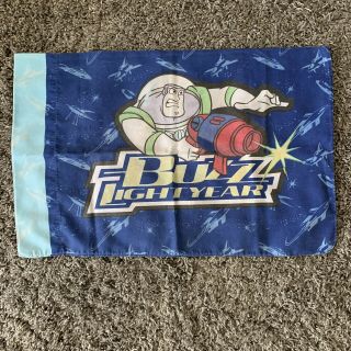 Vintage Toy Story 2 Sided Pillow Case Buzz Lightyear Emperor Zurg