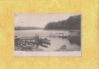 Ct South Coventry 1901 - 08 Udb Vintage Postcard Steamship Landing At Lake Conn