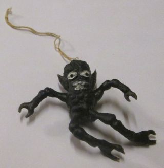 Rare Black Vintage Rubber Jiggler Orbitron Man Outer Space Alien Hong Kong 1960