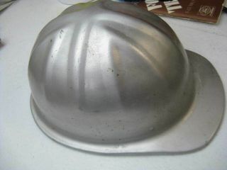 Vintage Aluminum Mcdonald T Standard Hard Hat Mine Safety Appliances Co.