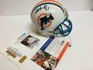 Dan Marino Auto Signed Miami Dolphins Mini Helmet Psa Jsa Tristar