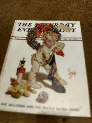 Vintage Magazines - The Saturday Evening Post - 1938 Christmas & Years Covers