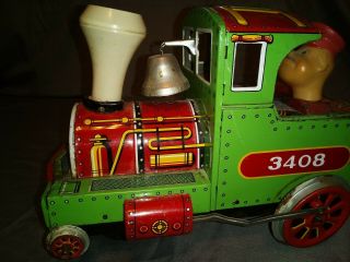 Vintage Tin Train Battery Operated