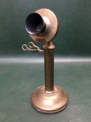 Antique Western Electric Brass Candlestick Telephone Pat.  Jan 25,  1915