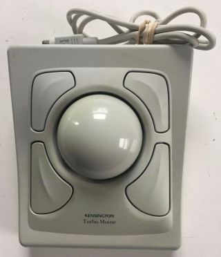 Vintage Kensington Turbo Mouse Model 62352 Adb Trackball Macintosh.