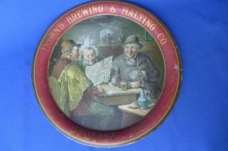 Antique Inland Brewing & Malting Co Beer Tray Spokane Wa Usa Pre - Prohibition Pro