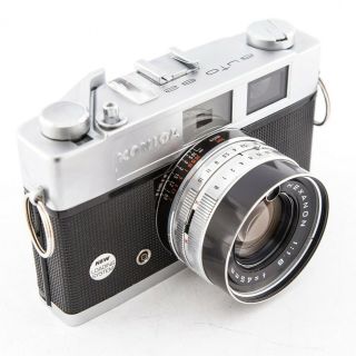 Konica Auto S2 35mm Vintage Rangefinder Camera,  45mm F1.  8,  With Case
