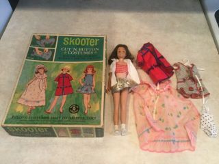 Mattel Vintage Barbie Scooter Doll Brunette 1960 