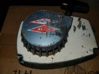 Vintage Homelite Xl 12 Chainsaw Rewind Starter Recoil Part on off switch 2