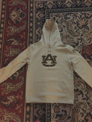 Auburn Under Armour Military Appreciation Hoodie Sweatshirt Boys Xl