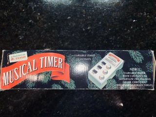 Vintage 1993 Mr.  Christmas Musical Timer Variable Timer With 3 Outlets