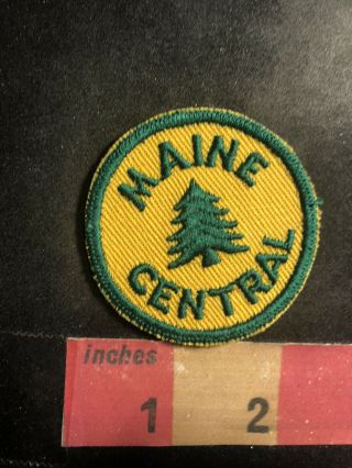 Embroidered Twill Maine Central Railroad Train Patch 99k6