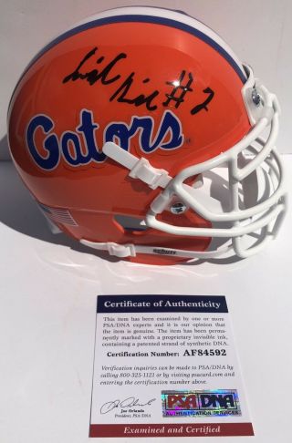 Lamical Perine Signed Autographed Florida Gators Mini Helmet Champs Psa/dna