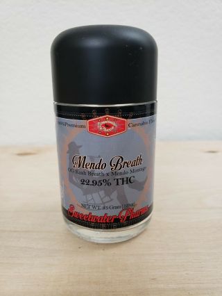 Airtight Smell Proof Glass Stash Jar Recycled Dispensary Mendo Breath Og Kush