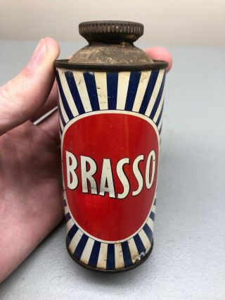 Vintage Brasso Metal Polish England London Reckitt Colman Oil Can