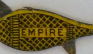 Vintage 1880s Empire Tin Tobacco Tag