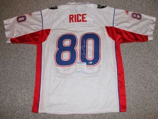 Jerry Rice Signed Autographed Oakland Raiders 2003 Pro Bowl Jersey Bas I63251